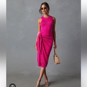 VICI - Orla Knit Wrap Midi Dress, Sz M, NWOT